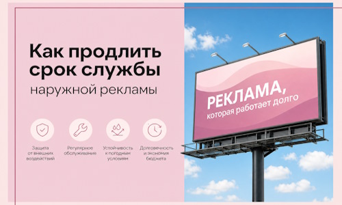 Как продлить срок службы наружной рекламы в Воркуте