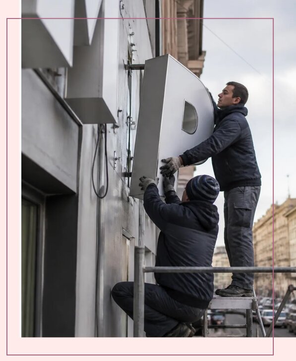 Изготовление и монтаж больших объемных букв в Воркуте
