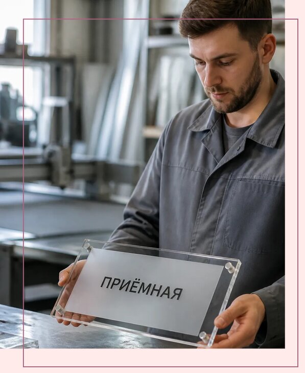 Таблички из оргстекла на заказ в Воркуте от 4010 р. | Аванза-Врк