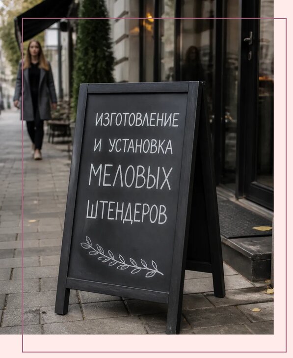 Меловые штендеры в Воркуте по цене от 6683 р. | Аванза-Врк