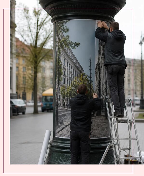 Изготовление и монтаж наружной рекламы на пилларах в Воркуте